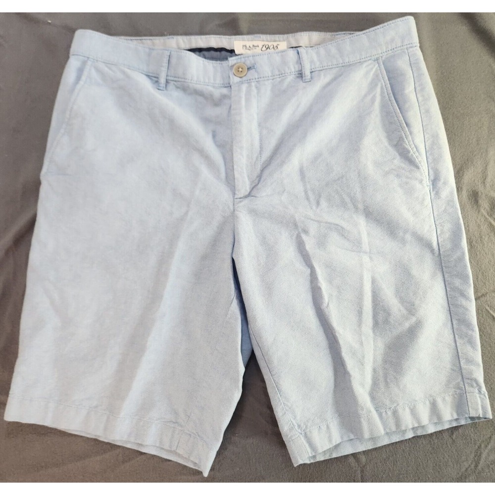 Jos A Bank Shorts Light Blue‎ Flat Front Chino 10" Inseam Mens sz 34
